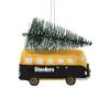 FOCO Pittsburgh Steelers NFL Retro Bus with Tree Ornament, team color, one size (RONFRTRBSTR) view 2
