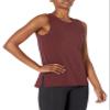 Amazon Essentials Women's Soft Cotton Relaxed-Fit Yoga Tank Top (Available in Plus Size), Burgundy, 2X view 1