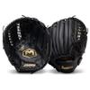 Franklin Sports Baseball and Softball Glove - Field Master - Baseball and Softball Mitt - Adult and Youth Glove - Right Hand Throw - 12" - Black/Gold view 2