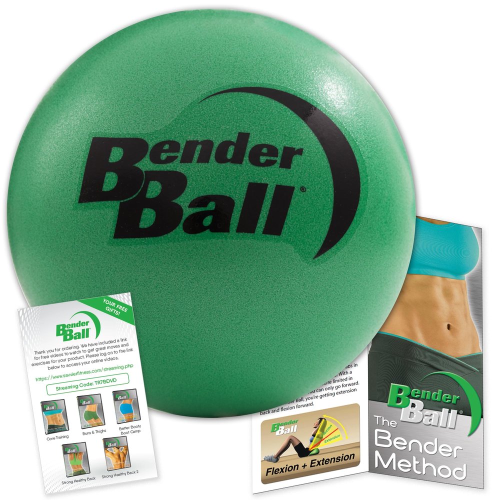 The Original 9 inch Pilates Ball - Exercise Ball for Abs, Core & Back - Workout Ball for Home Gym and Fitness Routines - Easy to Carry in Gym Bag or Luggage