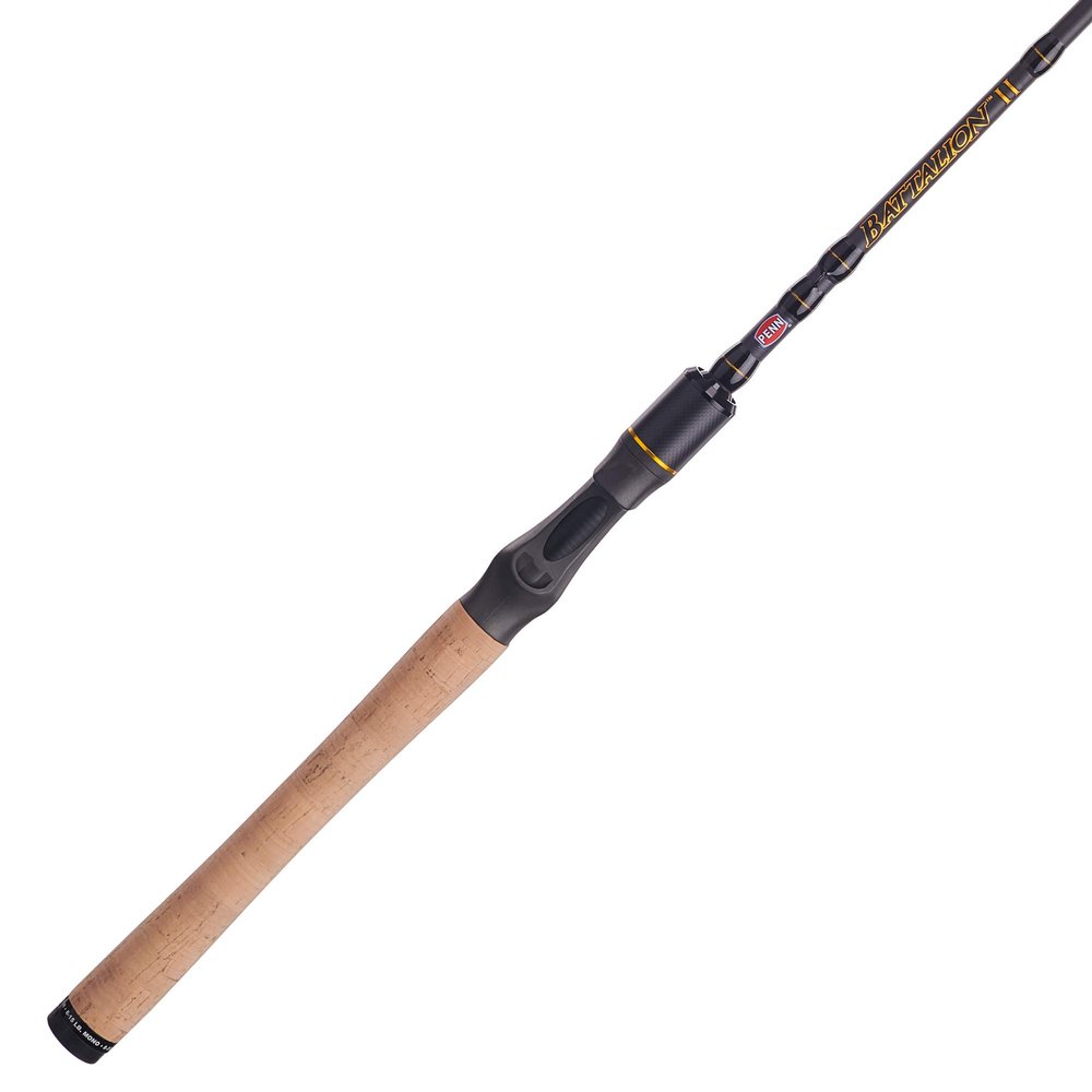 Penn Fishing Battalion II Inshore Casting Fishing Rod, Black (7' - Medium Light - 1pc)