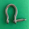 US Stainless Stainless Steel 316 Bow Shackle with Locking Pin 1/4" (6mm) Marine Grade view 2