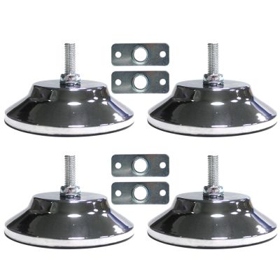 Billiard Table Feet,4 PCS Billiard/Pool Table Leg Levelers, Adjustable Furniture Levelling Feet, Leveling Risers for Football/Soccer Table, Ping Pong Table,5 Inch Metal Game Table Leg Levelers