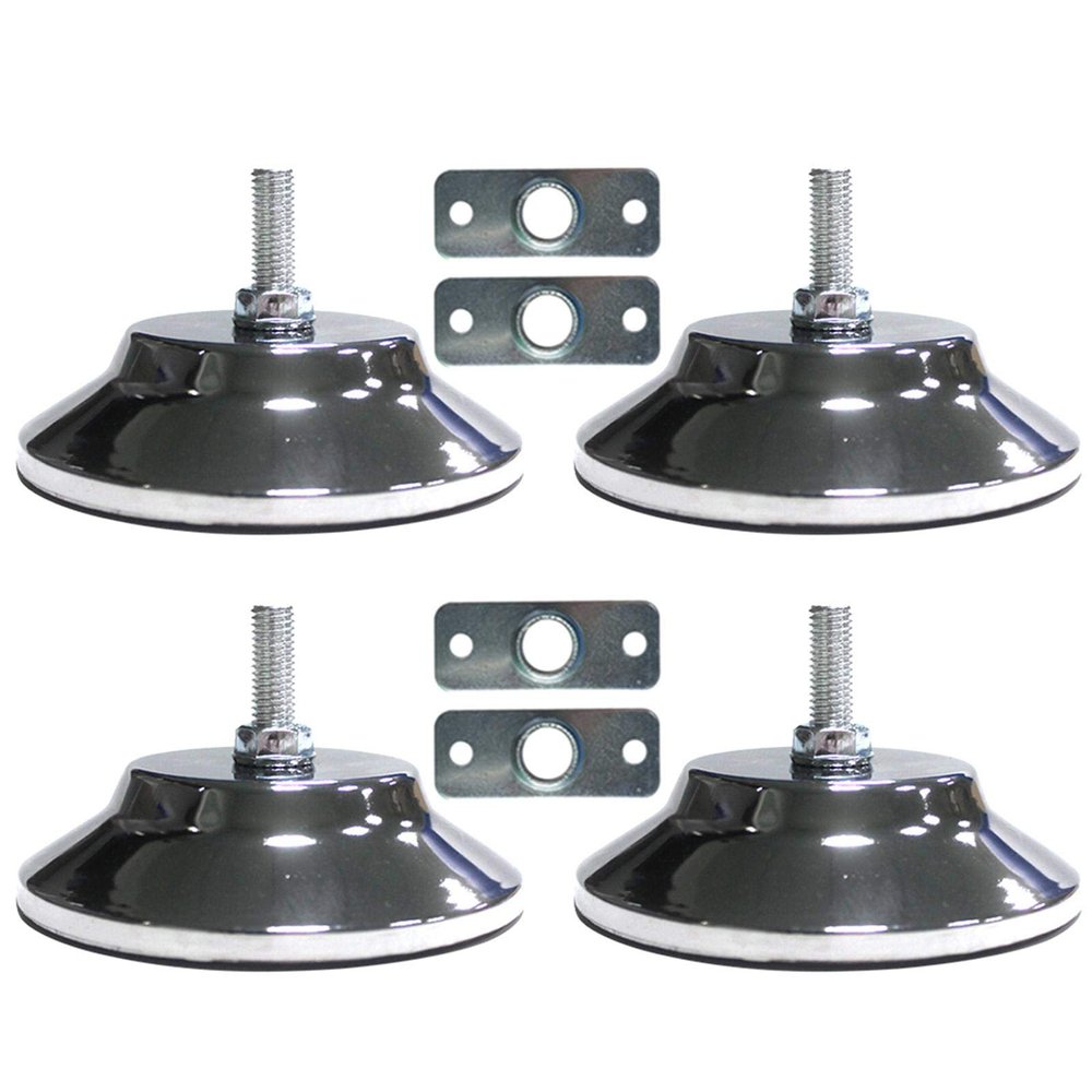 Billiard Table Feet,4 PCS Billiard/Pool Table Leg Levelers, Adjustable Furniture Levelling Feet, Leveling Risers for Football/Soccer Table, Ping Pong Table,5 Inch Metal Game Table Leg Levelers