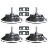 Billiard Table Feet,4 PCS Billiard/Pool Table Leg Levelers, Adjustable Furniture Levelling Feet, Leveling Risers for Football/Soccer Table, Ping Pong Table,5 Inch Metal Game Table Leg Levelers view 1