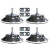 Billiard Table Feet,4 PCS Billiard/Pool Table Leg Levelers, Adjustable Furniture Levelling Feet, Leveling Risers for Football/Soccer Table, Ping Pong Table,5 Inch Metal Game Table Leg Levelers view 3