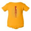 CornBorn Iowa State Cyclones Baby Bodysuit - Vertical Clones Fade - Gold - 12M view 1