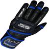 Elite Leather Gym Gloves with Built in 2" Wide Wrist Wraps Grip & Design for Weightlifting Power Lifting Bodybuilding & Strength Training Workout Exercises (Full Fingers Blue, XX-Large) view 4