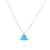 5 PCS Set Cutie Creative Colorful Mushroom Shape Drop Dangle Pendant Chain Beaded Necklace Sweet Fresh for Women Jewelry Sets Gifts White Dot Gothic Dainty-Blue view 1