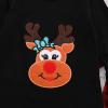 Agoky Infant Baby Girls 2Pcs Flared Long Sleeves Elk Shirt Tops with Plaid Suspender Skirt Summer Casual Wear Outfit Black 2 view 4