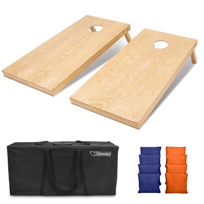 GoSports 4'x2' Regulation Size Wooden Cornhole Boards Set | Includes Carrying Case and Bean Bags (Choose Your Colors) Over 100 Color Combinations