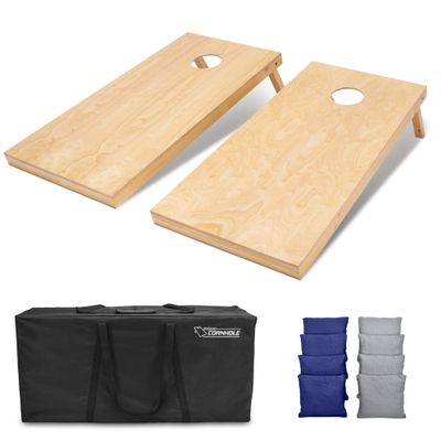 GoSports 4'x2' Regulation Size Wooden Cornhole Boards Set | Includes Carrying Case and Bean Bags (Choose Your Colors) Over 100 Color Combinations