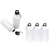 INTSUPERMAI 5pcs 600ml Sublimation White Blank Aluminum Sports Bottle Heat Press Water Bottle for Sublimation Printing 600ml 20oz Capacity view 1