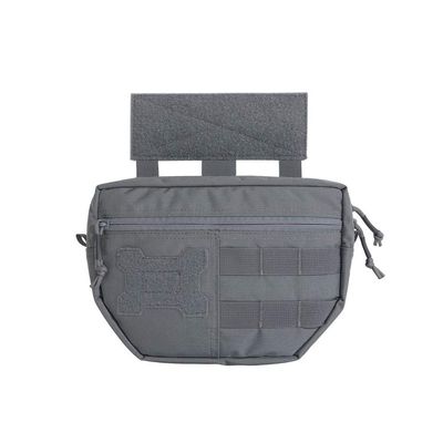 EXCELLENT ELITE SPANKER Tactical Drop Dump Pouch Molle Tool Pouch with Hook & Loop Carrying Kit Bag for Tactical Vest Chest Rig(Gry)