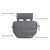 EXCELLENT ELITE SPANKER Tactical Drop Dump Pouch Molle Tool Pouch with Hook & Loop Carrying Kit Bag for Tactical Vest Chest Rig(Gry) view 3
