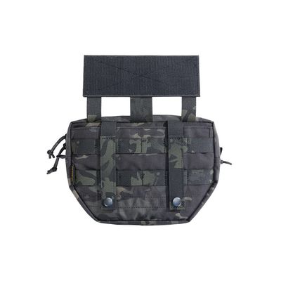 EXCELLENT ELITE SPANKER Tactical Drop Dump Pouch Molle Tool Pouch with Hook & Loop Carrying Kit Bag for Tactical Vest Chest Rig(Multicam Black)