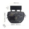 EXCELLENT ELITE SPANKER Tactical Drop Dump Pouch Molle Tool Pouch with Hook & Loop Carrying Kit Bag for Tactical Vest Chest Rig(Multicam Black) view 2