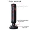160cm PVC Material Inflatable Punching Bag Boxing Pile Sandbag Child Training Exercise Tool Suitable for Children Inflatable Fitness Boxing Column view 4