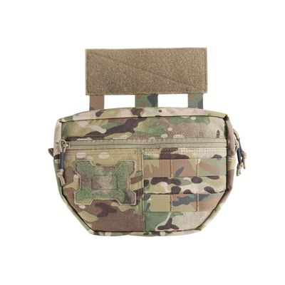 EXCELLENT ELITE SPANKER Tactical Drop Dump Pouch Molle Tool Pouch with Hook & Loop Carrying Kit Bag for Tactical Vest Chest Rig(Multicam)