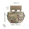 EXCELLENT ELITE SPANKER Tactical Drop Dump Pouch Molle Tool Pouch with Hook & Loop Carrying Kit Bag for Tactical Vest Chest Rig(Multicam) view 2