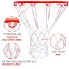 LAFEIMZ Basketball Net Replacement - Polyester Braided Flat Rope Heavy Duty Indoor and Outdoor All-Weather Anti Whip Thick Nets Fit Standard 12-Loop Hoop Rims view 3