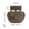 EXCELLENT ELITE SPANKER Tactical Drop Dump Pouch Molle Tool Pouch with Hook & Loop Carrying Kit Bag for Tactical Vest Chest Rig(Ranger Green) view 2