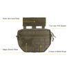 EXCELLENT ELITE SPANKER Tactical Drop Dump Pouch Molle Tool Pouch with Hook & Loop Carrying Kit Bag for Tactical Vest Chest Rig(Ranger Green) view 3