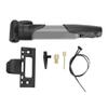 Pump, Gray Ball Pump with Needle, Lightweight & Pocket Size Portable PSI Air Pump Inflator with Frame Mounting Kit for Road Bike, Mountain and