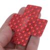 Alvivi 20Pcs Women Nipple Covers Disposable Cross Shape Breast Covers Satin Self-Adhesive Nipple Cover Petal Bra Pasties Red One Size view 4
