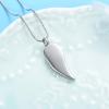 Angel Wing Urn Necklace Feather Memorial Keepsake Pendant Ash Holder Cremation Jewelry for Ashes (Customized) view 4