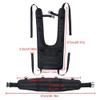 MiOYOOW Molle Vest Suspender Harness, Outdoor H-Harness Belt Suspenders with Detachable Suspender Straps for Hunting Equipment Training Outdoors Duty view 4