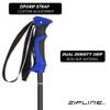 Zipline Lollipop 14.0 Graphite Carbon Composite Ski Poles  Lightweight Ergonomic Grip, Vibration Dampening, Groomers and Freestyle. Choice of Skiers (BlackBerry, 50" in./127 cm) view 2