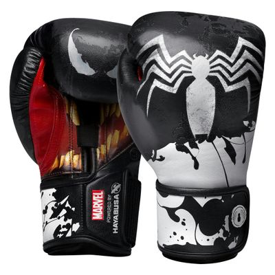 Hayabusa Marvel Hero Elite Boxing Gloves for Men and Women - Venom, 16 oz
