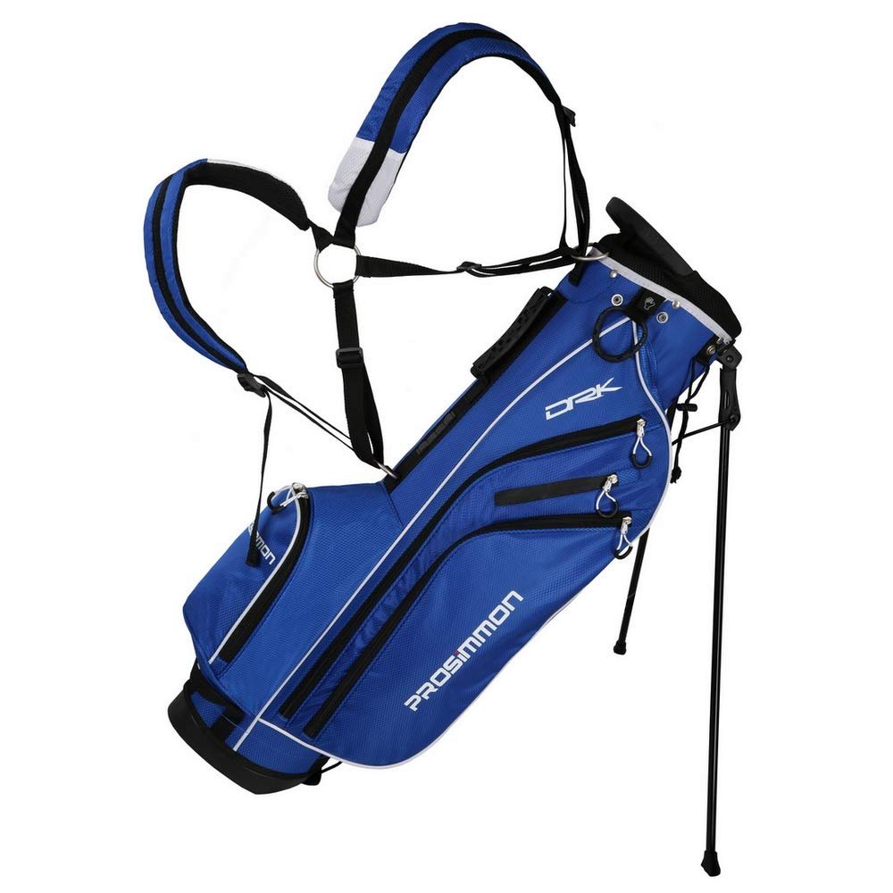 Prosimmon Golf DRK 7" Lightweight Golf Stand Bag with Dual Straps Royal Blue/White