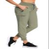 RlaGed Womens Lounge Cargo Hiking Pants Lightweight Joggers Quick Dry Water Resistant Outdoor Fishing UPF 50+ Sweatpants with Zipper Pockets Green XL view 1