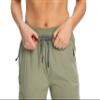 RlaGed Womens Lounge Cargo Hiking Pants Lightweight Joggers Quick Dry Water Resistant Outdoor Fishing UPF 50+ Sweatpants with Zipper Pockets Green XL view 3