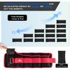Adjustable Ankle Weights 1-5 LBS Pair with Removable Weight for Jogging, Gymnastics, Aerobics, Physical Therapy, Resistance Training|Each 0.5-2.5 LBS, Total 5LBS, Red view 3