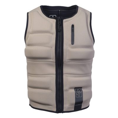 Mens Neoprene Wakesurf Comp Vest - Designed Exclusively for Wake Surfing, but Great for All Other Watersports Activities! (Sand, Large)
