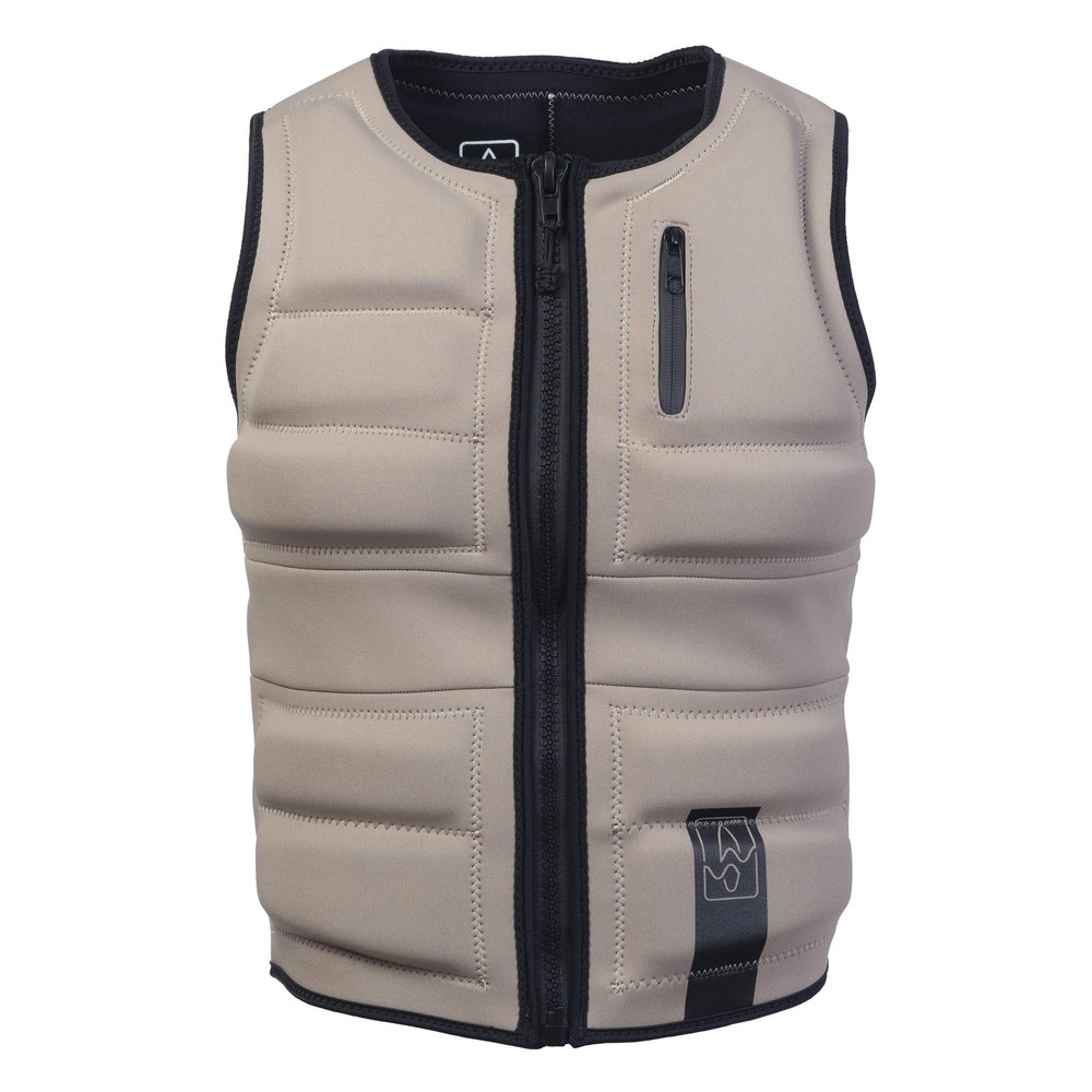 Mens Neoprene Wakesurf Comp Vest - Designed Exclusively for Wake Surfing, but Great for All Other Watersports Activities! (Sand, Large)