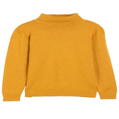 X RAY Boys Turtleneck Sweater, School Uniform Big Boys' & Little Kids Youth Turtle Neck Long Sleeve Pullover, Mustard, Small (6-7)
