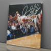 Dennis Rodman Poster Chicago Bulls Basketball Canvas Wall Art Home Decor Framed Art (30"x20" Stretched on Wood) view 2