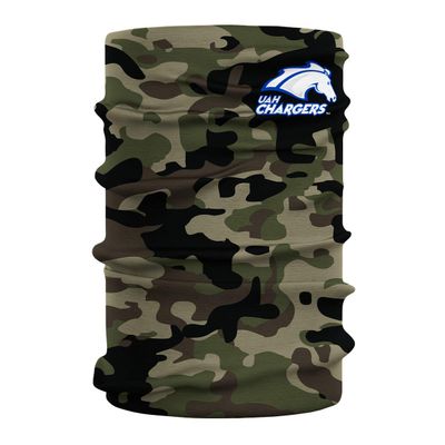 Alabama at Huntsviile Green Logo Design Neck Gaiters for Men and Women - Four Way Stretch Fabric Breathable Neck Warmer
