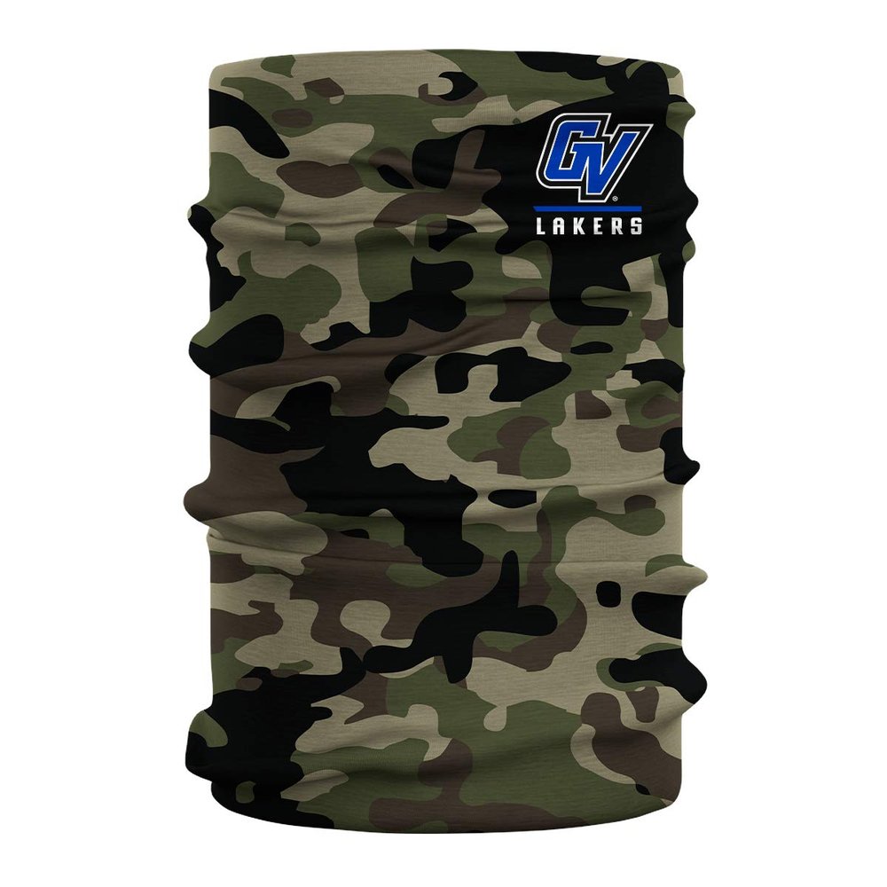 Grand Valley State University Green Logo Design Neck Gaiters for Men and Women - Four Way Stretch Fabric Breathable Neck Warmer