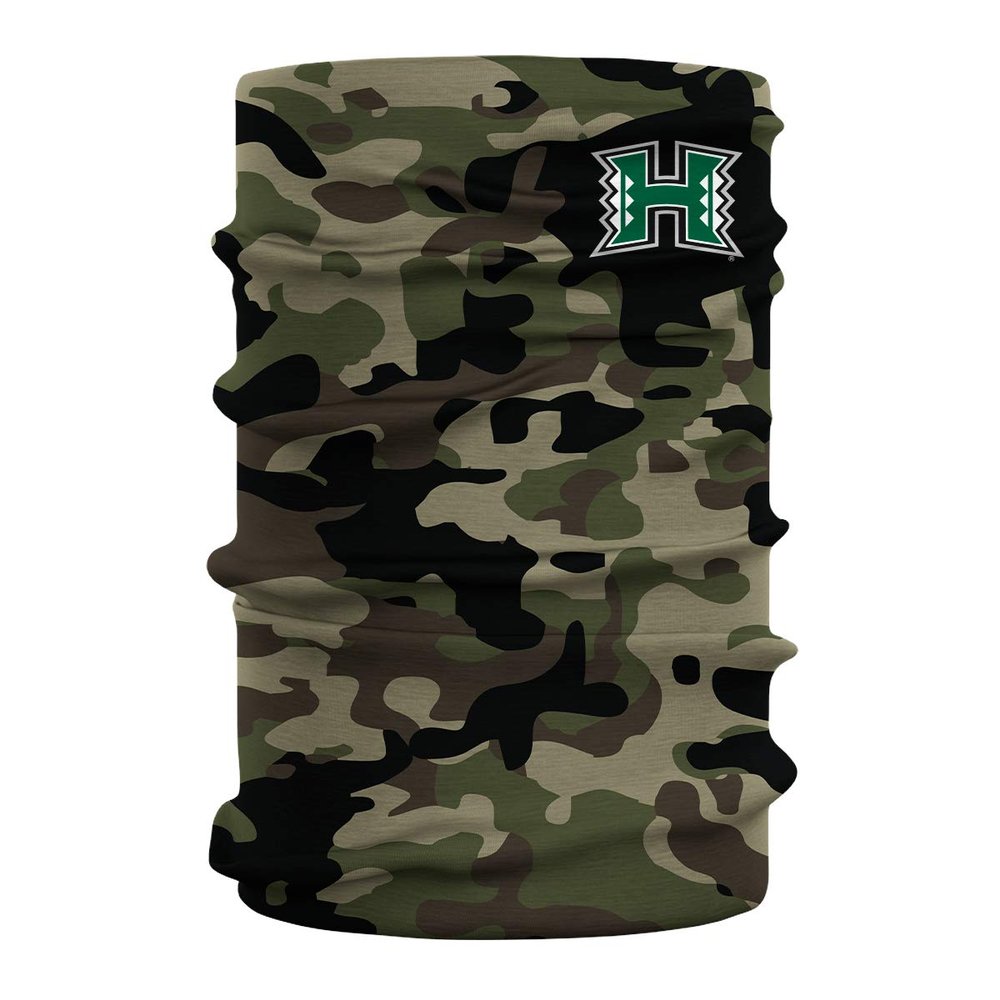 University of Hawaii Green Logo Design Neck Gaiters for Men and Women - Four Way Stretch Fabric Breathable Neck Warmer
