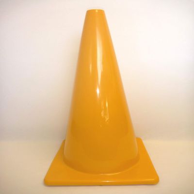 Everrich Industries Vinyl Cones - Square Base, 12" ~ 28" Height (28" Height, Yellow)