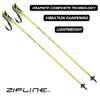 Zipline Lollipop 14.0 Graphite Carbon Composite Ski Poles  Lightweight Ergonomic Grip, Vibration Dampening, Groomers and Freestyle. Choice of Skiers (Lemon, 40" in./102 cm) view 3
