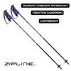 Zipline Lollipop 14.0 Graphite Carbon Composite Ski Poles  Lightweight Ergonomic Grip, Vibration Dampening, Groomers and Freestyle. Choice of Skiers (BlackBerry, 48" in./122 cm) view 3