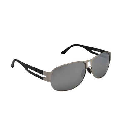 ATX OPTICAL XXL extra large Classic Pilot 2.0 Polarized Sunglasses for big wide heads 154mm (silver)