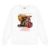 Get Your Rod Services Here Long Sleeve T-Shirt Route 66 Hot Rod Pin-up Girl White Small view 1