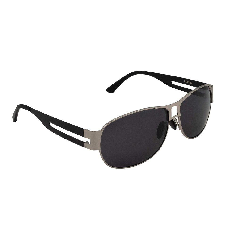 ATX OPTICAL XXL extra large Classic Pilot 2.0 Polarized Sunglasses for big wide heads 154mm (black)